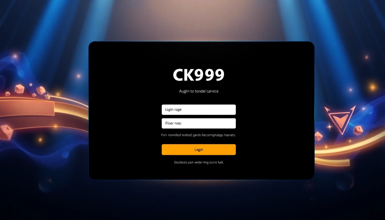 Step-by-step guide to ck999 login process on a secure, user-friendly platform, highlighting quick access and safety features for online gaming.