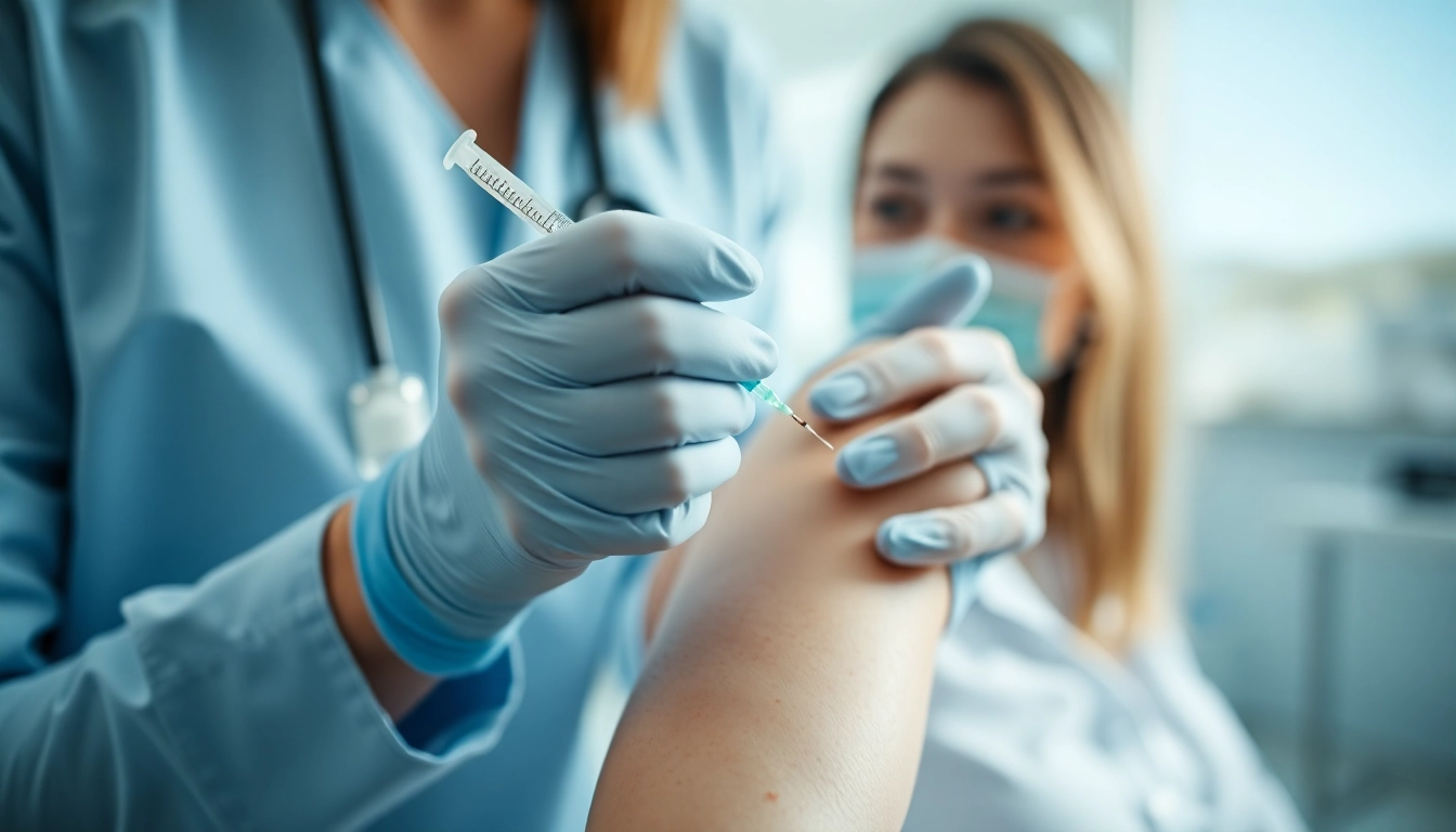 Fettwegspritze Zürich: Medical expert performing an injection for fat reduction in a clinical setting, ensuring comfort and precision.