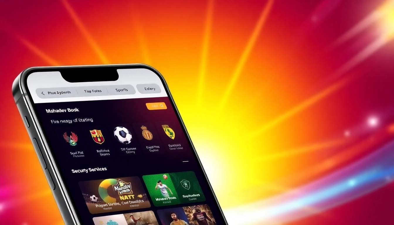 Guide to Mahadev Book Id registration showing a secure login interface on a smartphone screen for safe betting in India.