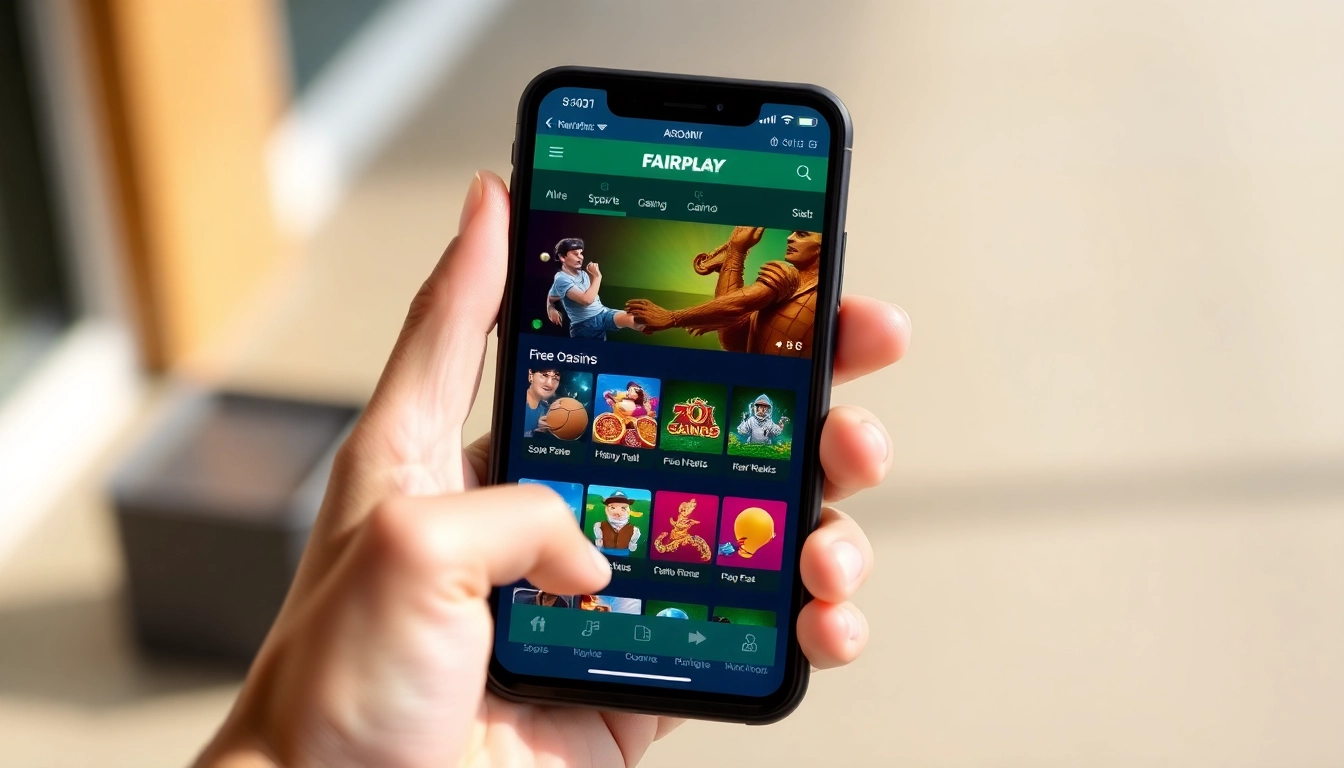 Bet confidently using the fairplay app—play live sports and casino games seamlessly on your mobile device.