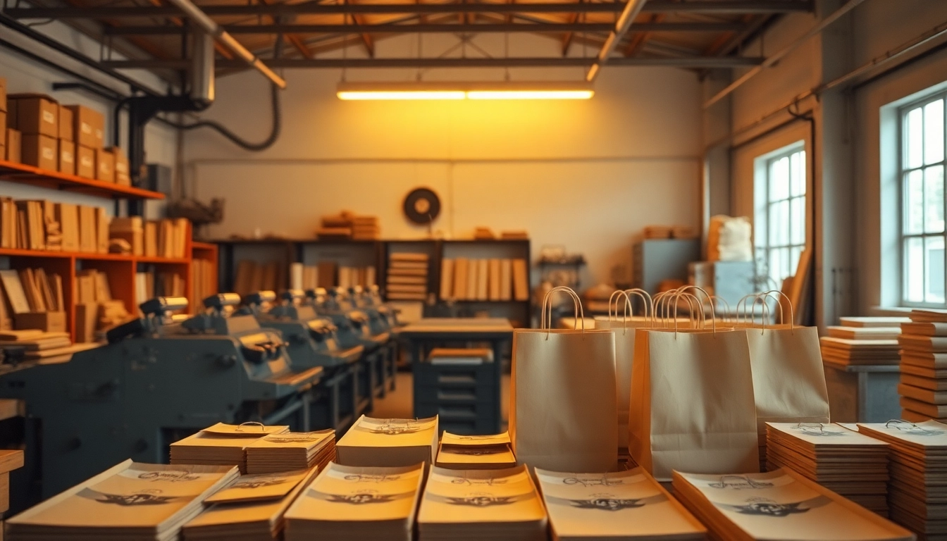 High-quality torba papierowa displayed with custom print on a manufacturing line, highlighting