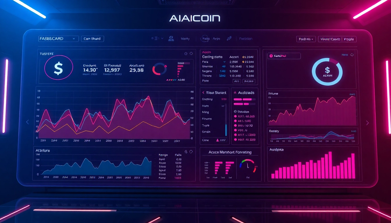 Aicoin market analysis dashboard showcasing real-time data and trading charts for investors and
